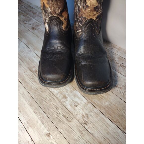 Rocky Cowboy Boots Camo Youth Size 5 Some Minor Flaws VGUC - Picture 9 of 15